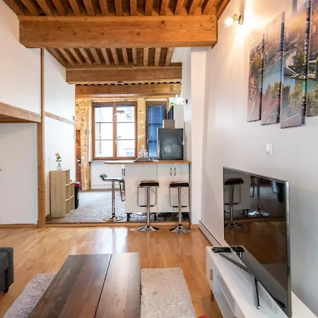 Soyeux - Superbe Canut Quai De Saone Apartamento